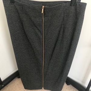 Polka dot pencil skirt